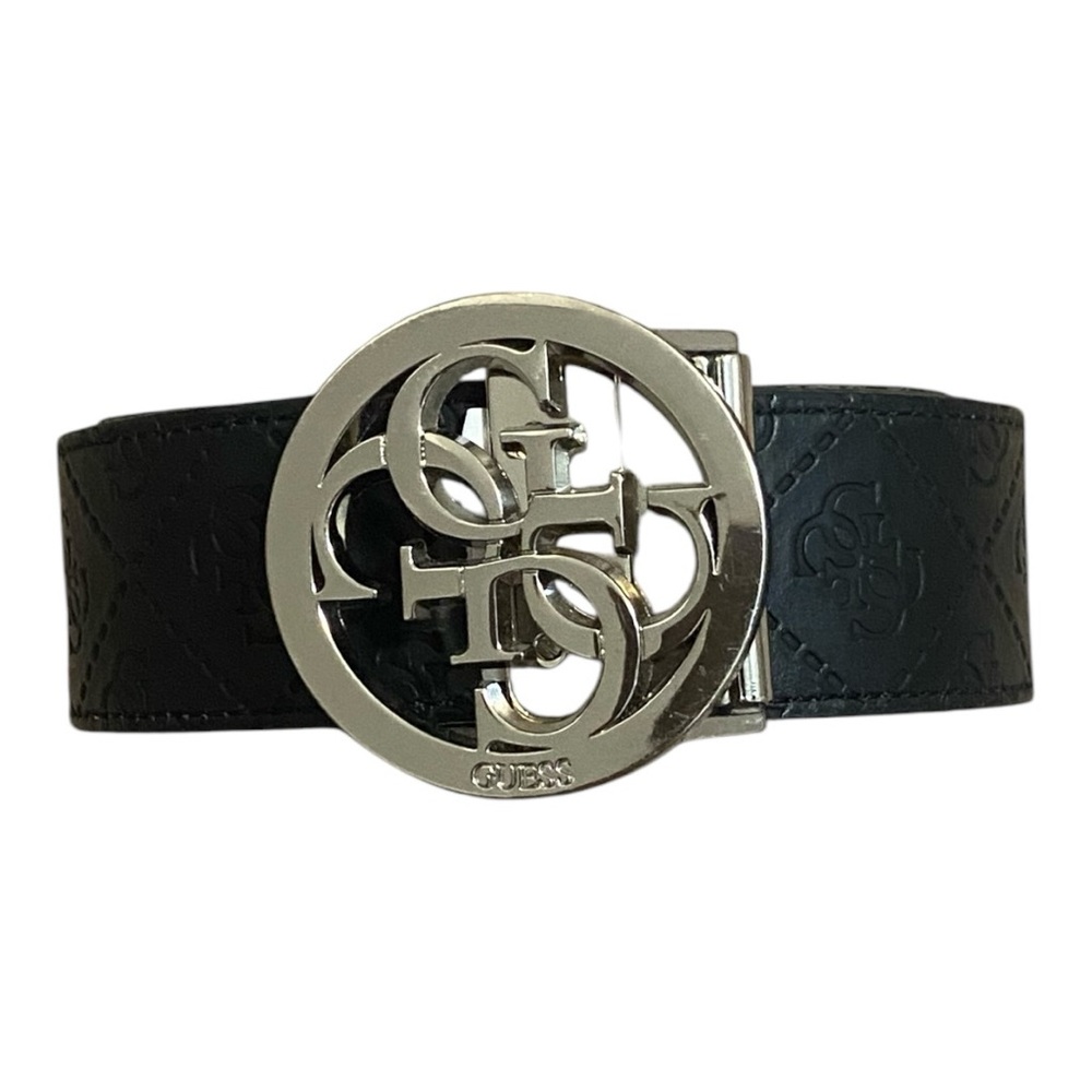 GUESS Black Logo Belt